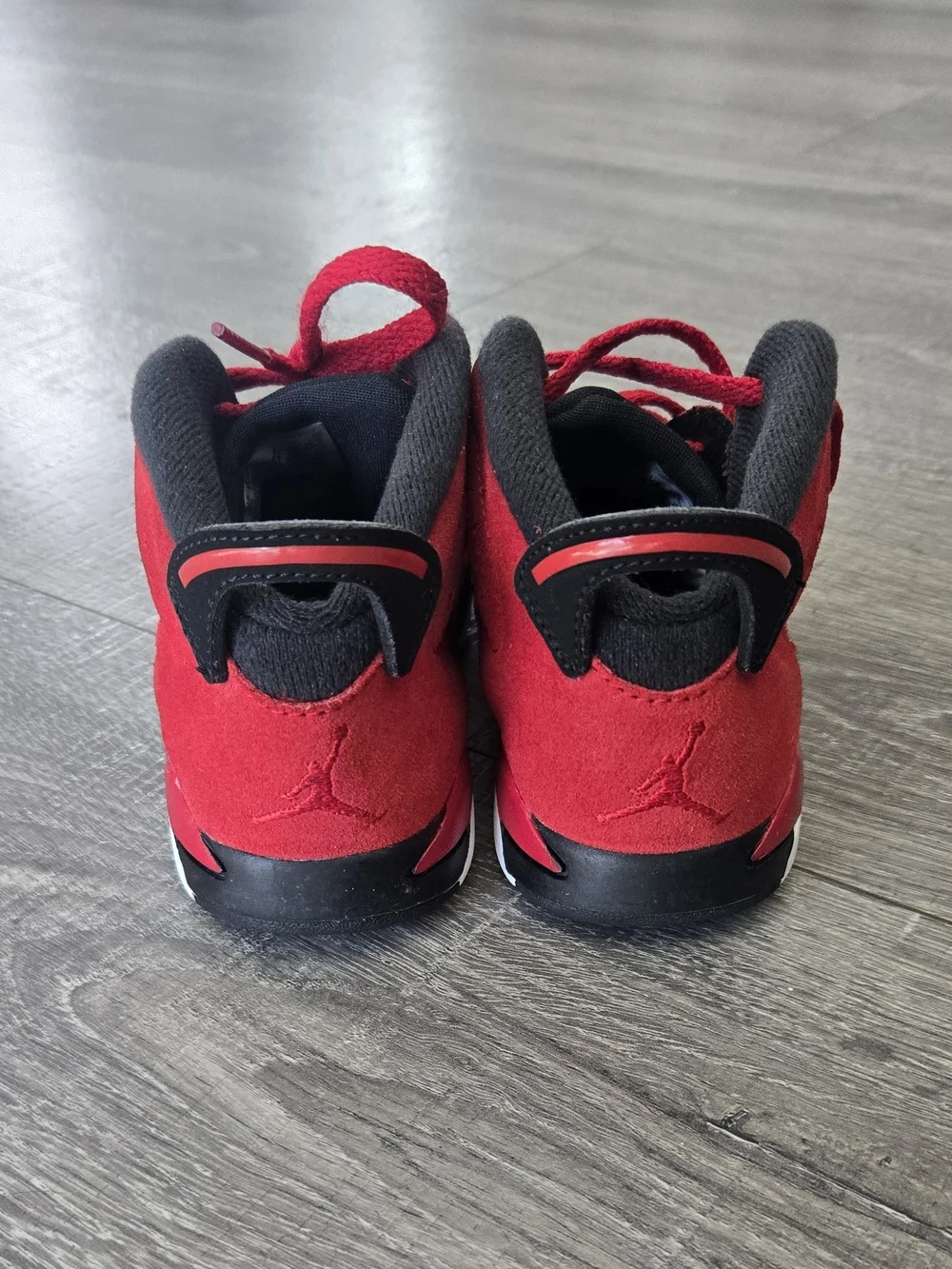 Air Jordan 6 Retro Toro Bravo Toddler 10C Red Black Shoes DV3606-600 #686